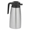 BUNN Decanters And Carafes 1.9 Liter Thermal Pitcher, Stainless Steel/Black