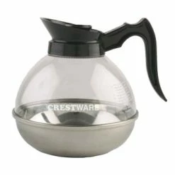 Coffee Decanters And Coffee Servers Crestware PD64 Black Top Decanter 64 Oz.