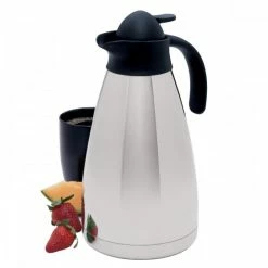 Coffee Decanters And Coffee Servers Focus Foodservice Foodservice KPW9112 Elegance Vacuum Thermal Insulated Carafe 1.5 Liter