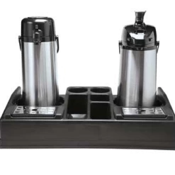 Airpot Racks Service Ideas APLR25BL Dual Airpot Station With 5 Compartments