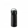 Airpots Service Ideas ECAL22PBLMAT Eco-Air Ribbed Black Plastic Glass Lined Vacuum Lever Lid Airpot 2.2 Liter