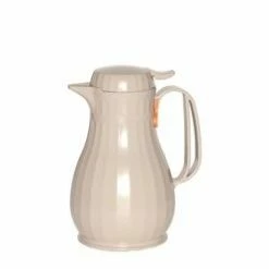 Beverage Servers Service Ideas ECO13LA Eco-Serv Latte Brown Plastic-Lined Server 1.4 Liter