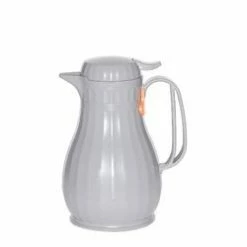 Beverage Servers Service Ideas ECO13SLG Eco-Serv Slate Gray Plastic-Lined Server 1.4 Liter