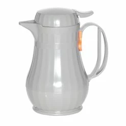 Beverage Servers Service Ideas ECO6SLG Eco-Serv Slate Gray Plastic-Lined Server .6 Liter