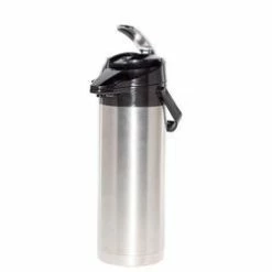 Airpots Service Ideas ENALS37S Signa-Air Stainless Lined Airpot Lever Lid 3.7 Liter