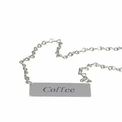Beverage Tags Service Ideas IDCHCF ID Chain "Coffee" For Airpot Cover-Ups, Chrome