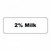 Beverage Tags Service Ideas MT12 Rectangular Magnetic Flavor Tag, 2% Milk