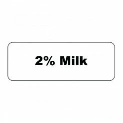Beverage Tags Service Ideas MT12 Rectangular Magnetic Flavor Tag, 2% Milk