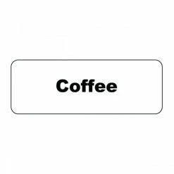Beverage Tags Service Ideas MT1CF Rectangular Magnetic Flavor Tag, Coffee