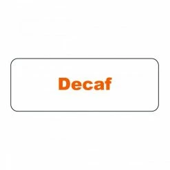 Beverage Tags Service Ideas MT1DE Rectangular Magnetic Flavor Tag, Decaf
