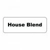 Beverage Tags Service Ideas MT1HB Rectangular Magnetic Flavor Tag, House Blend