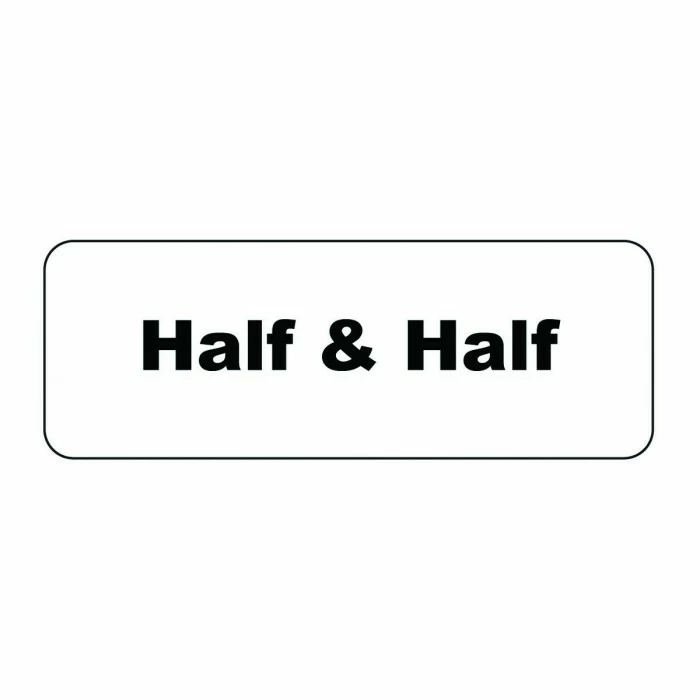 Beverage Tags Service Ideas MT1HH Rectangular Magnetic Flavor Tag, Half & Half 1 Beverage Tags Service Ideas MT1HH Rectangular Magnetic Flavor Tag, Half & Half
