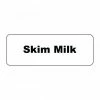 Beverage Tags Service Ideas MT1SM Rectangular Magnetic Flavor Tag, Skim Milk