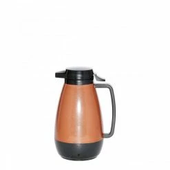 Beverage Servers Service Ideas PB101CB Thermo-Serv Copper And Black Push Button Coffee Server, 1 Liter