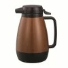 Beverage Servers Service Ideas PB501CB Thermo-Serv Copper And Black Push Button Coffee Server, 0.6 Liter