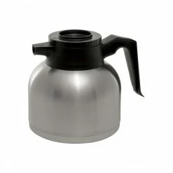 Coffee Decanters And Coffee Servers Service Ideas SHS19S Short Stainless Vacuum Decanter, 1.9 Liter
