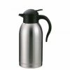 Coffee Decanters And Coffee Servers Service Ideas SJ20SS SteelVac Stainless Slim Carafe With Push Button Lid, 2 Liter