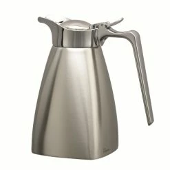 Beverage Servers Service Ideas SVSQ04BS Brushed Stainless Square Server, 0.4 Liter