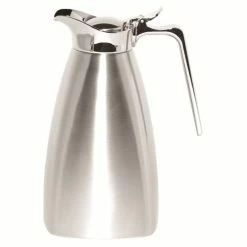 Beverage Servers Service Ideas SVSQ07BS Brushed Stainless Square Server, 0.7 Liter