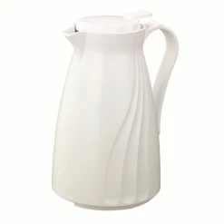 Beverage Servers Service Ideas TNSPB12WH Twist N' Serve White Carafe, 1.2 Liter