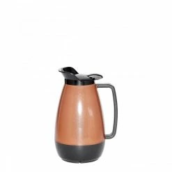 Beverage Servers Service Ideas TS101CB Thermo-Serv Copper / Black Flip Top Server, 1 Liter