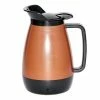 Beverage Servers Service Ideas TS501CB Thermo-Serv Copper / Black Flip Top Server 0.6 Liter