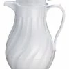 Beverage Servers Winco VSW-42W White Insulated Plastic Beverage Server 42 Oz.